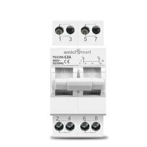 amiciSmart Dual Power Manual Control Transfer Switch, 63A (Single Phase)