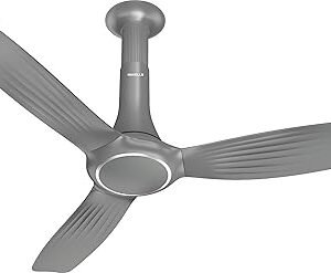Havells 1200mm Inox BLDC Motor Ceiling Fan | Remote Controlled, High Air Delivered, Upto 60% Energy Saving, 2 Year Warranty | (Pack of 1, Slate)