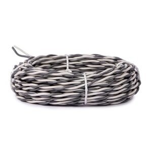 OXCORD 2 core Flexible Copper Wires and Cables 0.5mm 30 feet (10Yard) for Domestic and Industrial Electric Connections Single Phase Electric Connections up to 1100v