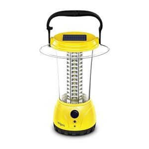 Wipro Coral Plus Rechargeable Solar LED Lantern (Pack of 1, Yellow)