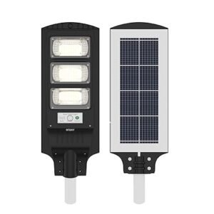 DYLECT® Eco Solar Street Light – 150W Outdoor LED with Automatic Motion Sensor, Remote Control & 12-Hour Runtime, for Home, Garden &Pathway | Cool White 6500K, IP64 Waterproof,ABS+PC Built (w/o Rod)